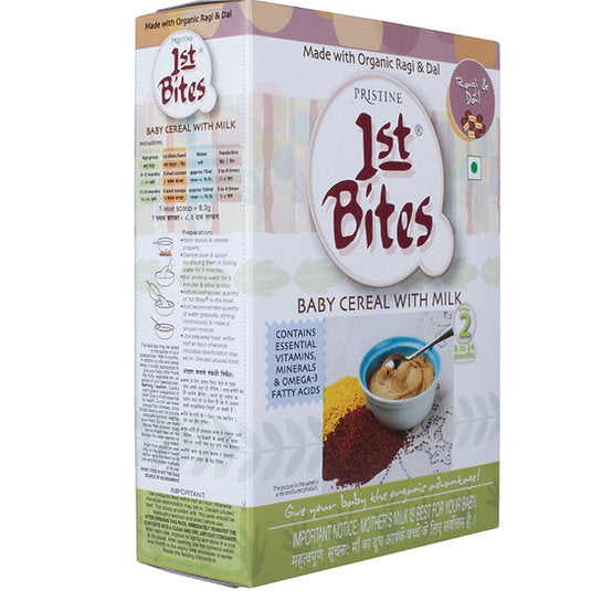1st Bites Baby Cereal 300g | Organic Ragi & Dal | 8-24 months Stage 2