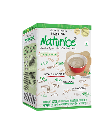 Naturice Baby Cereal 400g | Organic Whole Rice | 6-24 Months