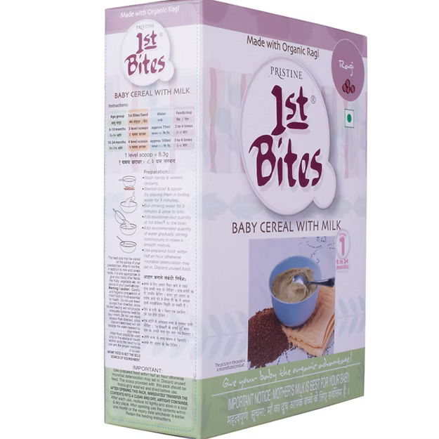 1st Bites Baby Cereal 300g | Organic Ragi | (6-24 Months) Stage 1