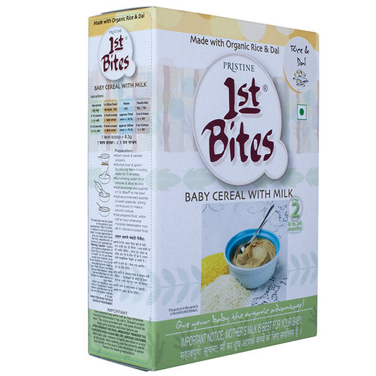 1st Bites Baby Cereal 300g | Organic Rice & Dal | (8-24 Months) Stage 2