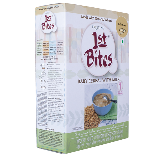 1st Bites Baby Cereal 300g | Organic Wheat | Baby Food (6-24 Months) Stage 1