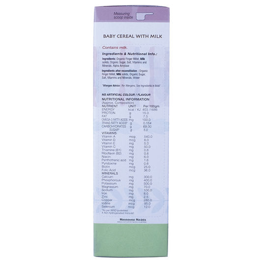 1st Bites Baby Cereal 300g | Organic Ragi | (6-24 Months) Stage 1