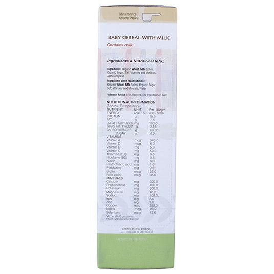 1st Bites Baby Cereal 300g | Organic Wheat | Baby Food (6-24 Months) Stage 1