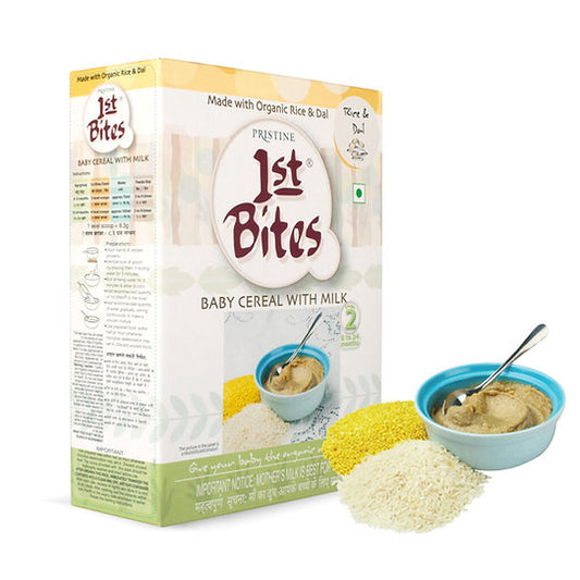 1st Bites Baby Cereal 300g | Organic Rice & Dal | (8-24 Months) Stage 2