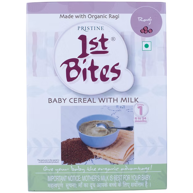 1st Bites Baby Cereal 300g | Organic Ragi | (6-24 Months) Stage 1