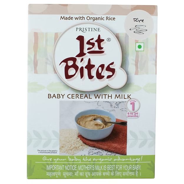 1st Bites Baby Cereal 300g | Organic Rice | (6-24 Months) Stage 1