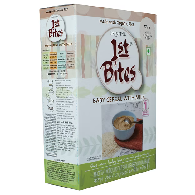 1st Bites Baby Cereal 300g | Organic Rice | (6-24 Months) Stage 1