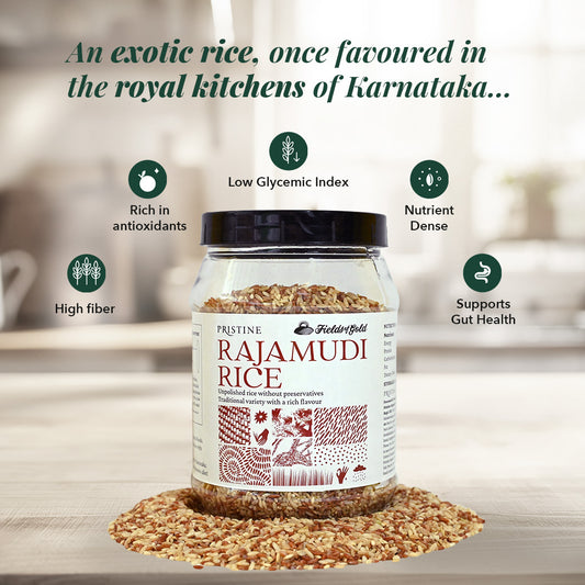 Fields of Gold - Rajamudi Rice Jar 1kg