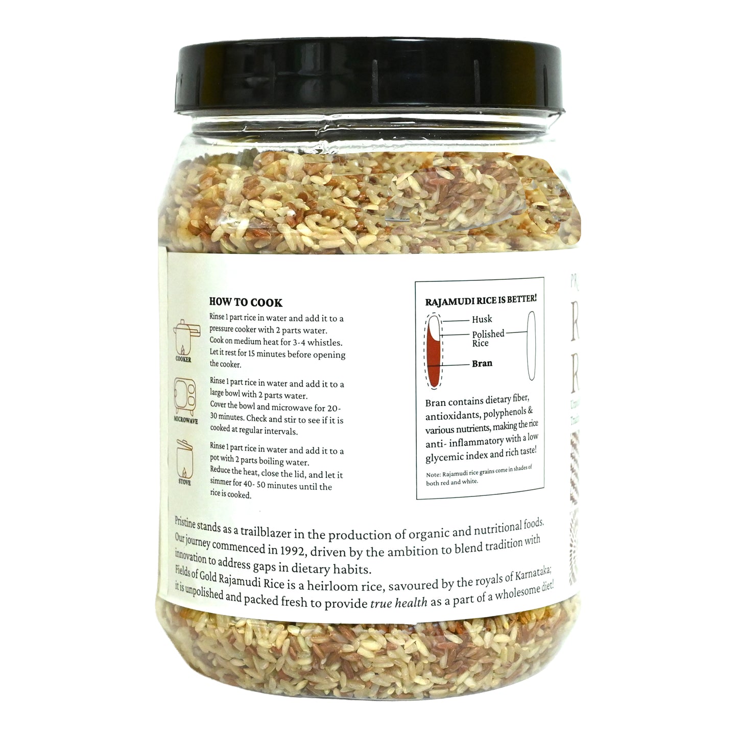 Fields of Gold - Rajamudi Rice Jar 1kg
