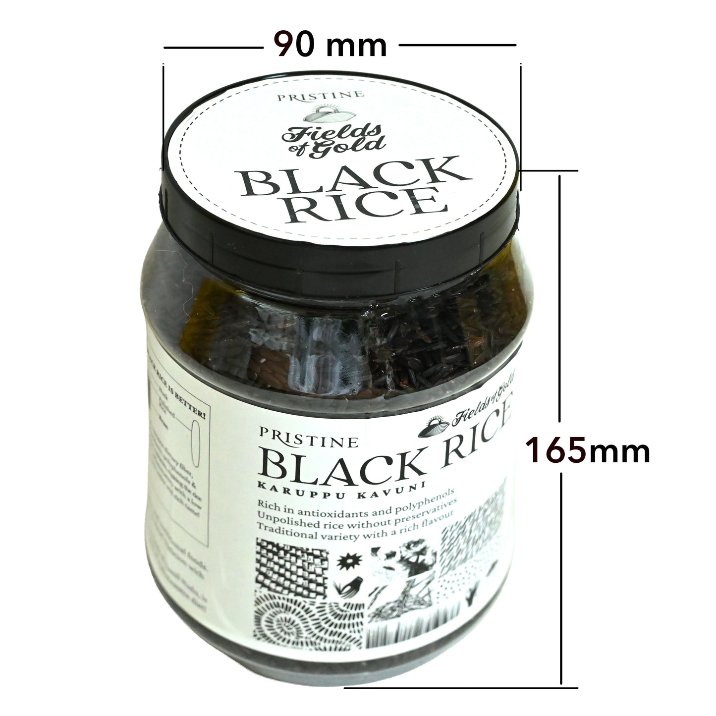 Fields of Gold - Black Rice Jar 1 kg