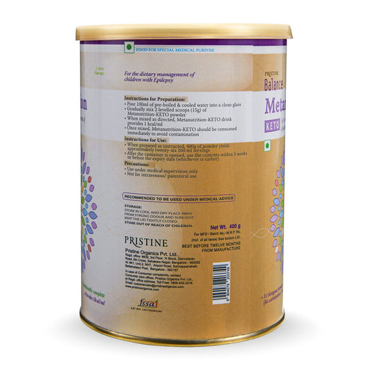Metanutrition Keto 400g (Nutrition Supplement for Epilepsy)