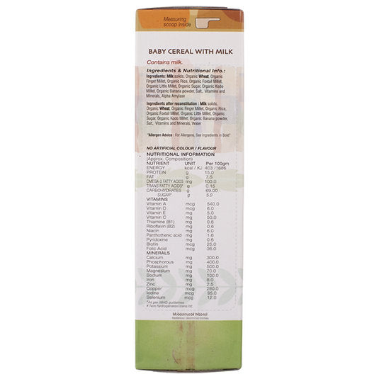 1st Bites Baby Cereal 300g | Organic Millet Mix | 10-24 months Stage 3