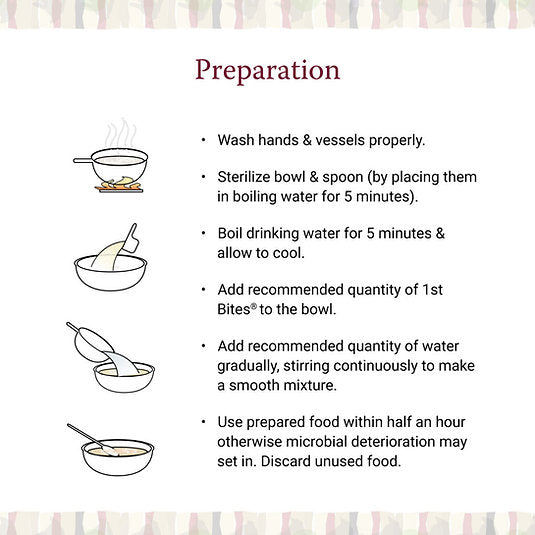 1st Bites Baby Cereal 400g | Organic Ragi - No Added Sugar | 6-24 Months Stage 1