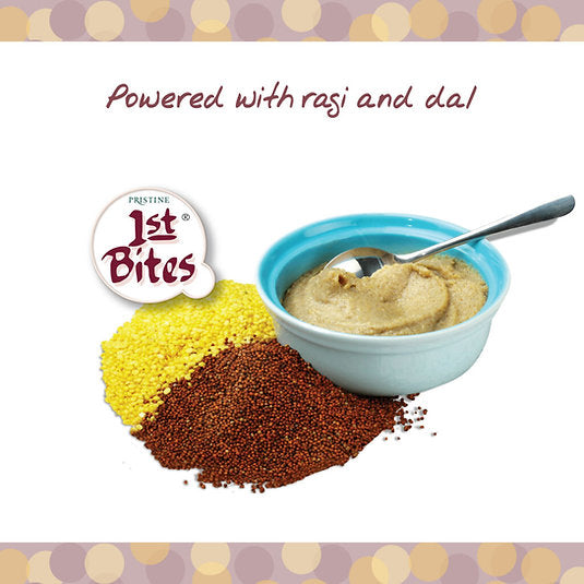 1st Bites Baby Cereal 300g | Organic Ragi & Dal | 8-24 months Stage 2