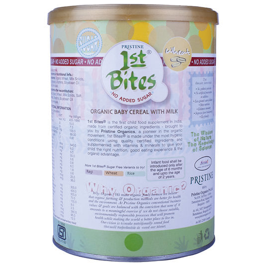 1st Bites Baby Cereal 400g | Organic Wheat-No Added Sugar | 6-24 Months Stage 1