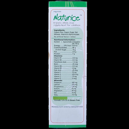 Naturice Baby Cereal 400g | Organic Whole Rice | 6-24 Months