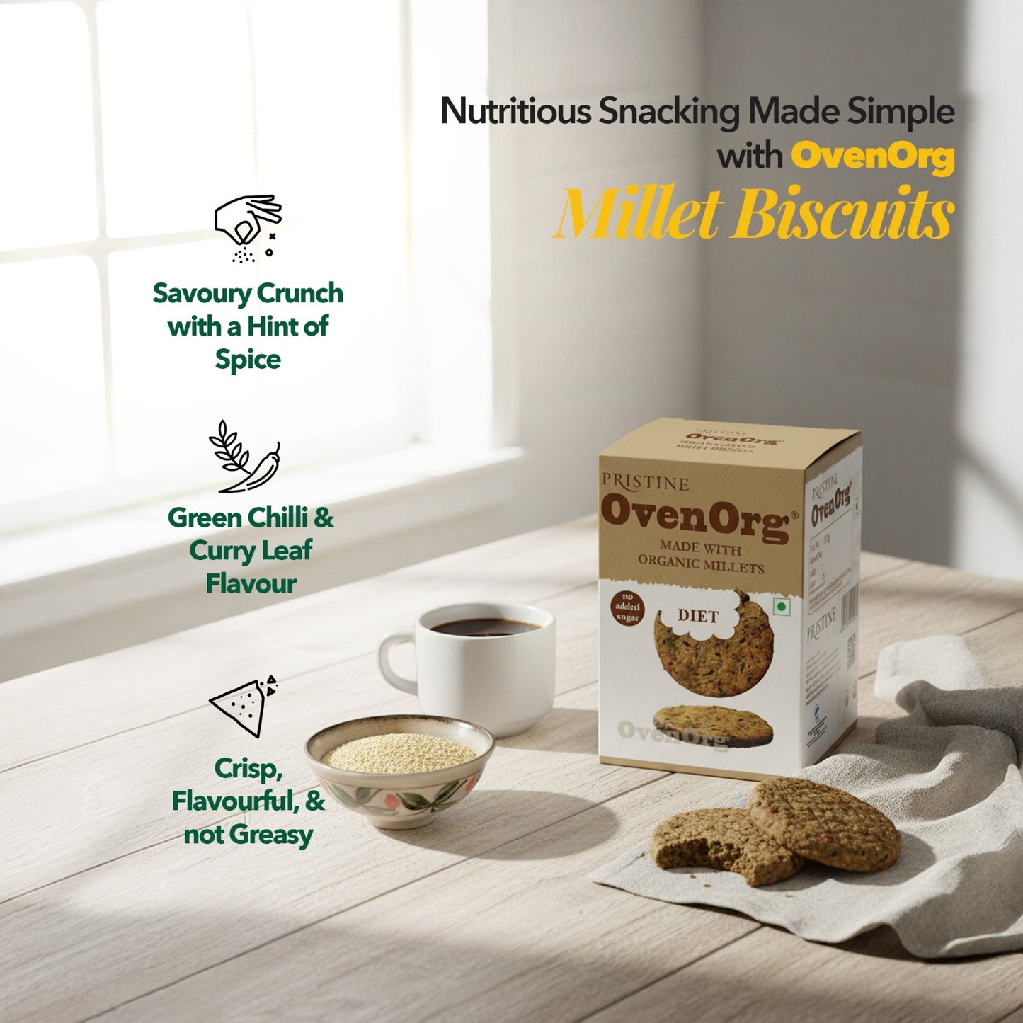 OvenOrg Diet Biscuits 150g