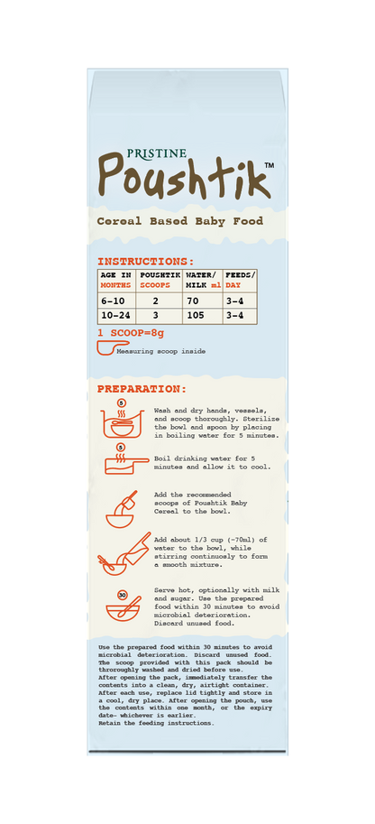 Poushtik Cereal Based Baby Food | Whole Grains | 6-24 Months