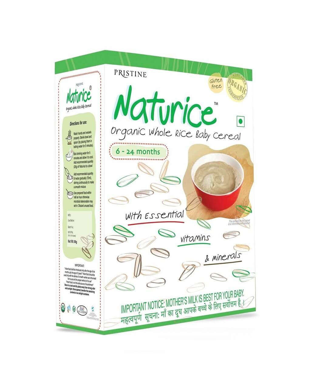 organic white rice baby cereal